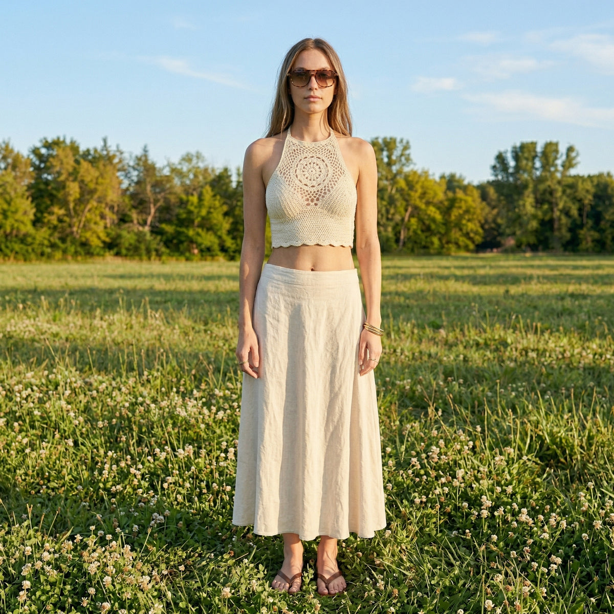 Solene Crochet Top